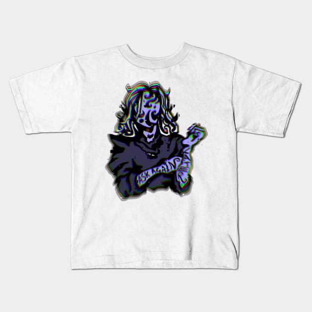Ask Again Later. Glitchcore Cloud Purple Kids T-Shirt by TheDoodlemancer